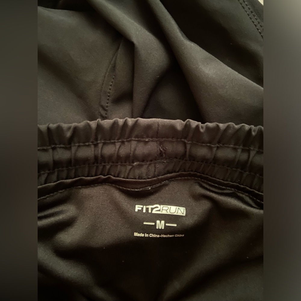 FIT2RUN Men’s Medium Black 5in Running Shorts - Picture 4 of 4